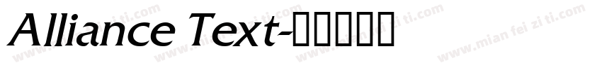 Alliance Text字体转换